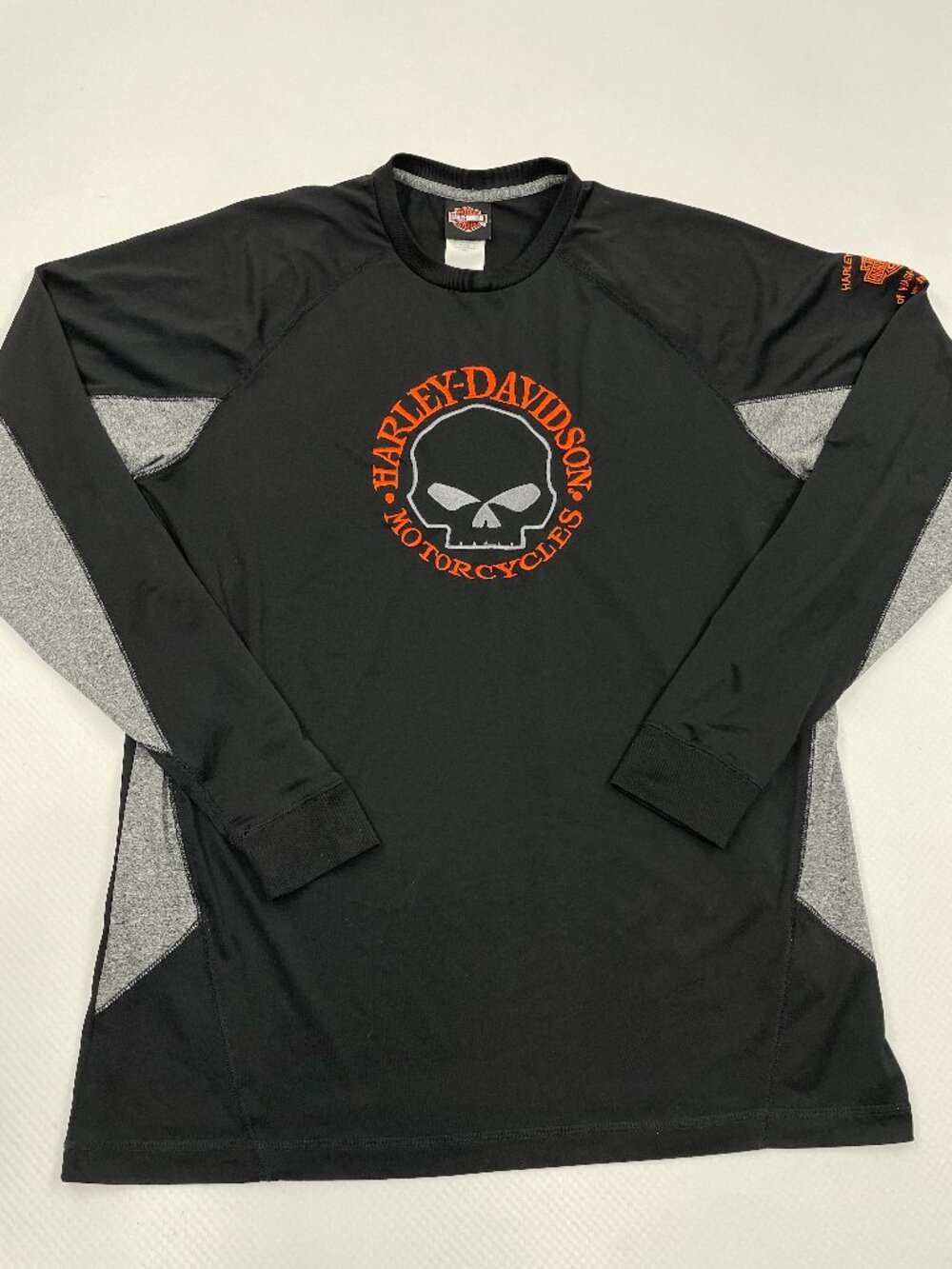 Harley Davidson Willie-G Skull Biker Dealer Washington Long Sleeve Shirt Men's L